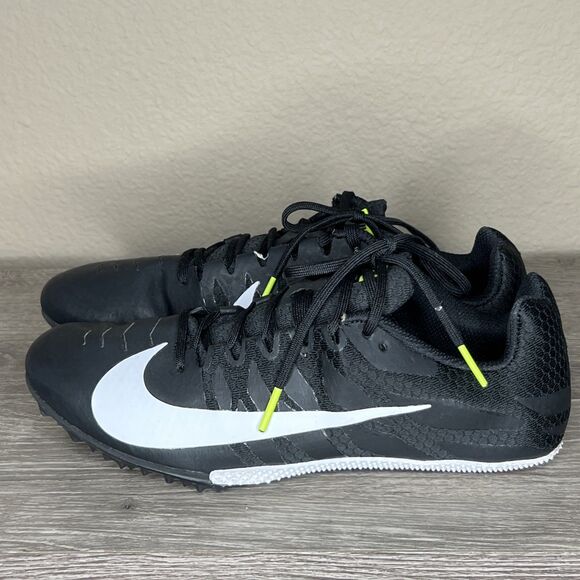 Nike Racing Zoom Rival S Track Spikes Shoes Mens Size 8 Black White 907564-017 - Picture 9 of 12